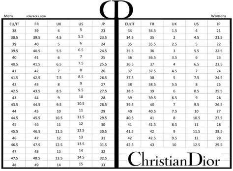 dior kids size chart